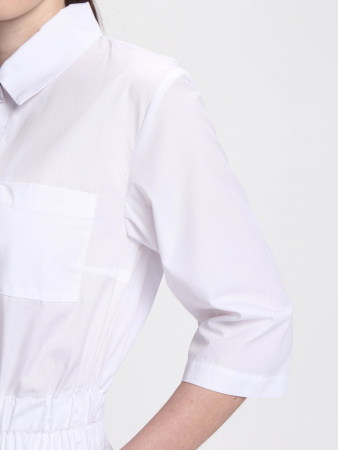 Халат женский 004 (тк.Смесовая,120) MedLine, белый