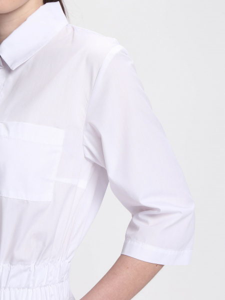 Халат женский 004 (тк.Смесовая,120) MedLine, белый