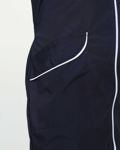 Халат женский Элла (тк.Смесовая,120), т.синий/белый