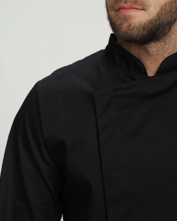 Китель повара Гарво (тк.Смесовая,160), черный