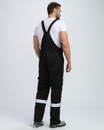 Костюм Нейч-2 СОП с капюшоном (тк.Смесовая,210) п/к, черный/красный