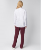 Костюм женский повара Гурман (тк.ТиСи), белый/бордовый