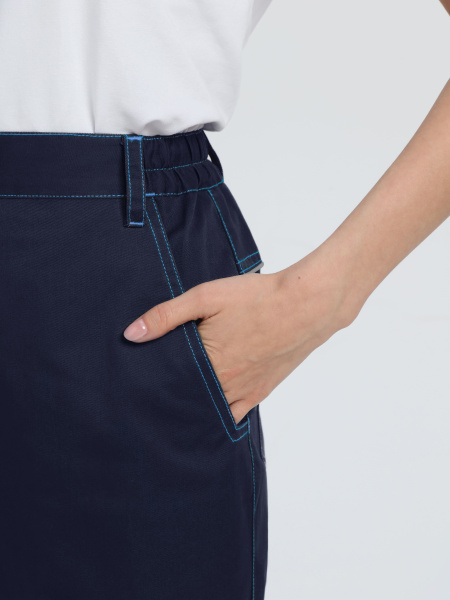 Брюки женские ProfLineSpecialist (тк.Смесовая,240), т.синий/васильковый