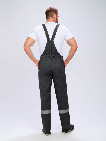 Костюм Флофт-2 Премиум СОП (тк.Смесовая,240) п/к, т.серый/серый/красный