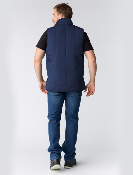 Жилет утепленный Универсальный (тк.Смесовая,210), т.синий
