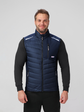 Жилет утепленный ProfLineLeader (тк.Нейлон/Софтшел), синий