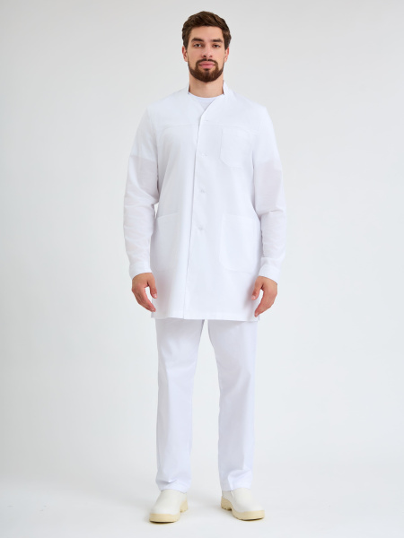 Халат мужской Глеб (тк.Смесовая,150), белый