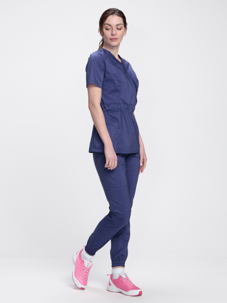 Костюм женский MedLine Оксана (тк.Стрейч,120), т.синий