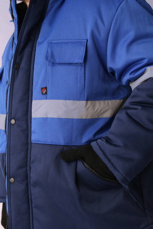 Костюм зимний Нордхард-2 СОП (тк.Смесовая,250) п/к, т.синий/васильковый