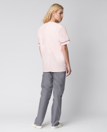 Костюм женский Ирис (тк.ТиСи), розовый/серый