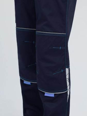 Брюки женские ProfLineSpecialist (тк.Смесовая,240), т.синий/васильковый