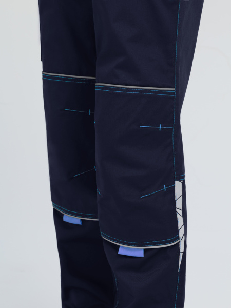 Брюки женские ProfLineSpecialist (тк.Смесовая,240), т.синий/васильковый