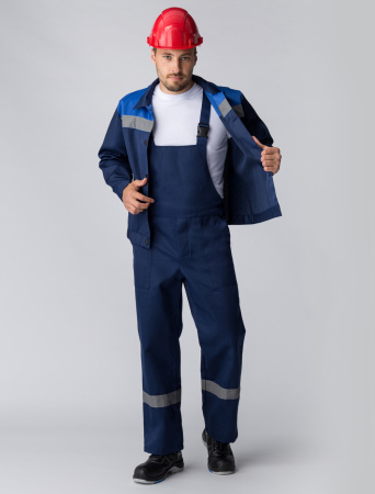 Костюм Квайл-2 СОП (тк.Смесовая,210) п/к, т.синий/васильковый