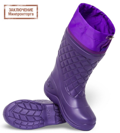 Сапоги женские ЭВА (чулок -50С) манжета Барс (арт.С-051)