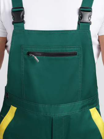 Костюм ProfLineBase-2 (тк.Твил,210) п/к, зеленый/черный/желтый