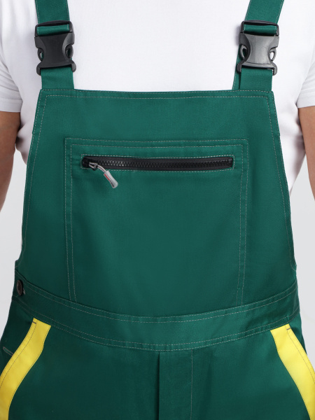 Костюм ProfLineBase-2 (тк.Твил,210) п/к, зеленый/черный/желтый