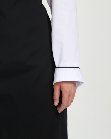 Костюм женский повара Гурман (тк.ТиСи), белый/черный