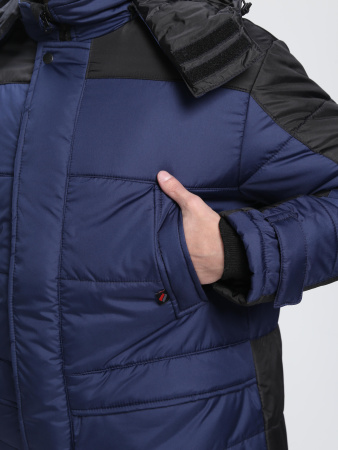 Куртка зимняя Европа (тк.Дюспо), т.синий/черный