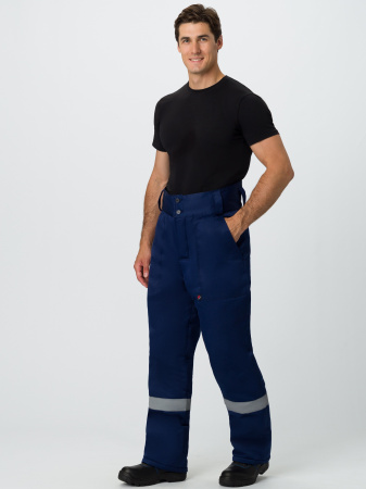 Брюки зимние Квайл СОП (тк.Смесовая,210), т.синий