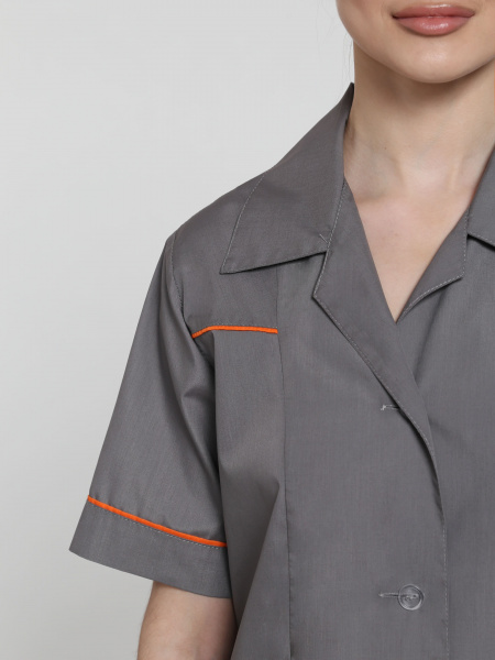 Костюм женский Магнэль (тк.Смесовая,120), т.серый/оранжевый