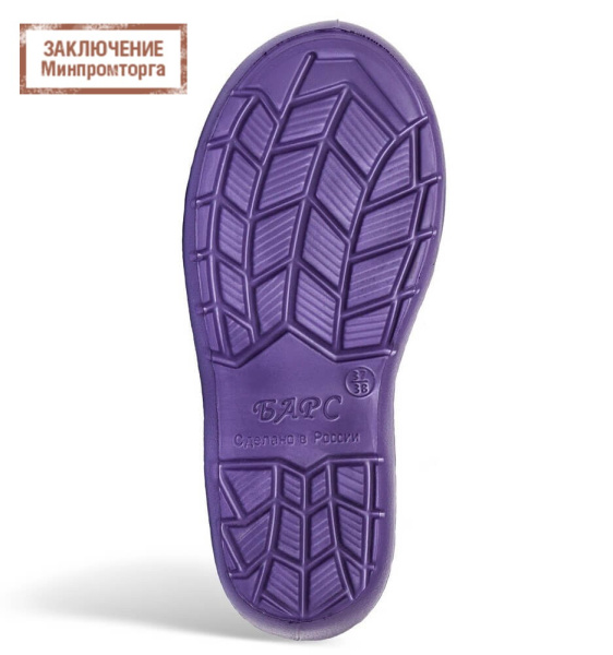 Сапоги женские ЭВА (чулок -50С) манжета Барс (арт.С-051)