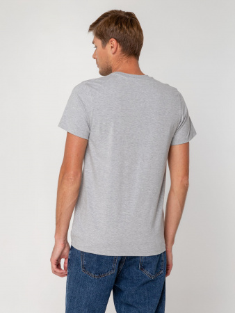 Футболка мужская Т-болка Стрейч, серый меланж