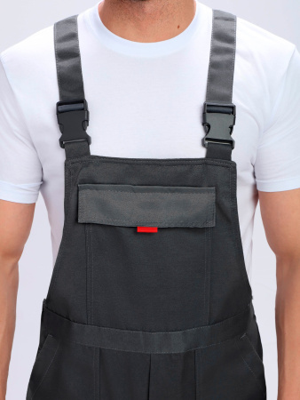 Костюм Флофт-2 Премиум СОП (тк.Смесовая,240) п/к, т.серый/серый/красный