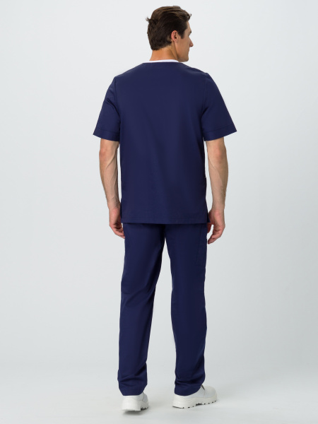 Костюм мужской MedLine Марк (тк.Смесовая,120), т.синий/бежевый