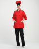 Костюм женский повара Шеф (тк.ТиСи), черный/красный