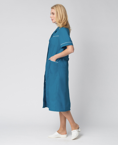 Халат женский Магнэль (тк.Смесовая,120), морская волна