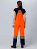 Костюм женский для дорожника (тк.Смесовая,210) п/к, оранжевый/т.синий