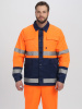 Костюм сигнальный Яркон-2 СОП (тк.Смесовая,210) п/к, оранжевый/т.синий