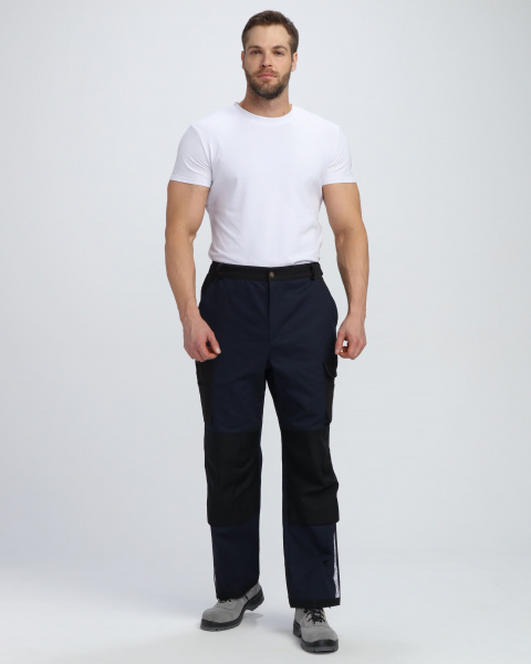 Брюки Айкор (тк.Смесовая МВО,270), т.синий/черный