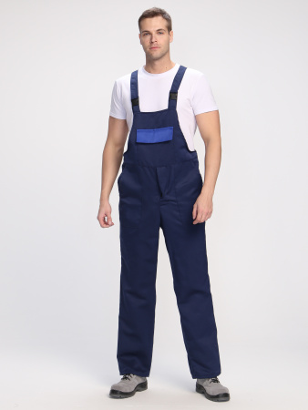 Полукомбинезон Лигор (тк.Смесовая,210), т.синий/васильковый