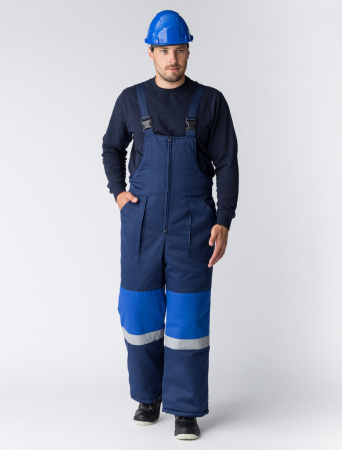 Костюм зимний Нордхард-2 СОП (тк.Смесовая,250) п/к, т.синий/васильковый