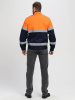 Куртка-трансформер сигнальная ProfLineSpecialist (тк.Смесовая МВО,240), оранжевый/т.синий