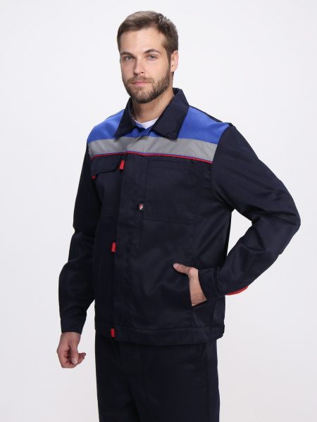 Костюм Флофт-2 СОП (тк.Смесовая,210) п/к, т.синий/васильковый/красный