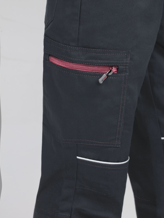 Полукомбинезон женский ProfLineSpecialist (тк.Смесовая,240), серый/розовый