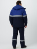Костюм зимний антистатический Алиот (тк.Смесовая,250 МВО) п/к, т.синий/васильковый