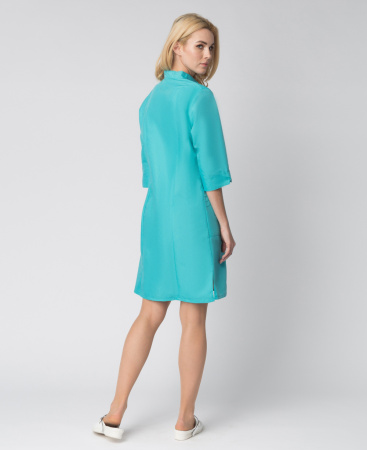 Халат женский Лирель (тк.Смесовая,120), бирюзовый