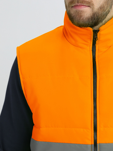 Жилет утепленный сигнальный Ярксион СОП (тк.OxLine,90), оранжевый
