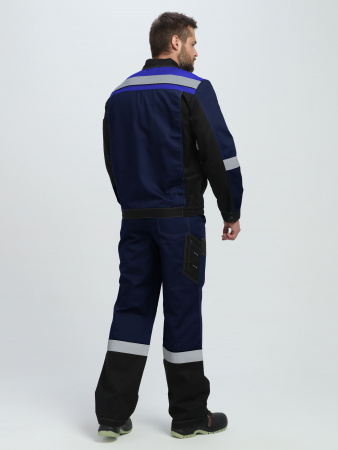 Костюм Вивантек-2 СОП К. (тк.Смесовая МВО,240) п/к, т.синий/черный/васильковый