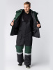 Костюм зимний Нордхард-2 СОП (тк.Смесовая,250) п/к, черный/зеленый
