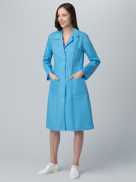 Халат женский Стандарт Н. (тк.ТиСи), голубой