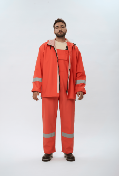 Костюм влагозащитный для рыбаков ProfLineSpecialist СОП (ПВХ,550), оранжевый