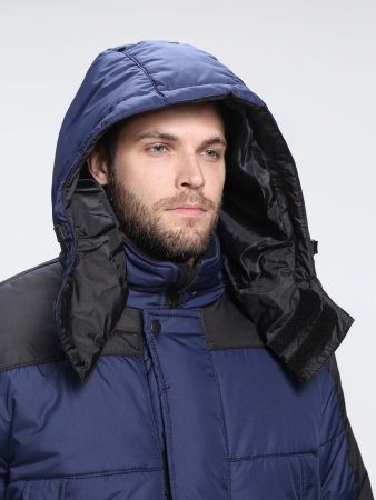 Куртка зимняя Европа (тк.Дюспо), т.синий/черный