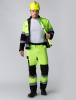 Костюм сигнальный (тк.Балтекс,210) брюки, лимонный/черный