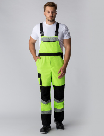 Костюм сигнальный (тк.Балтекс,210) п/к, лимонный/черный