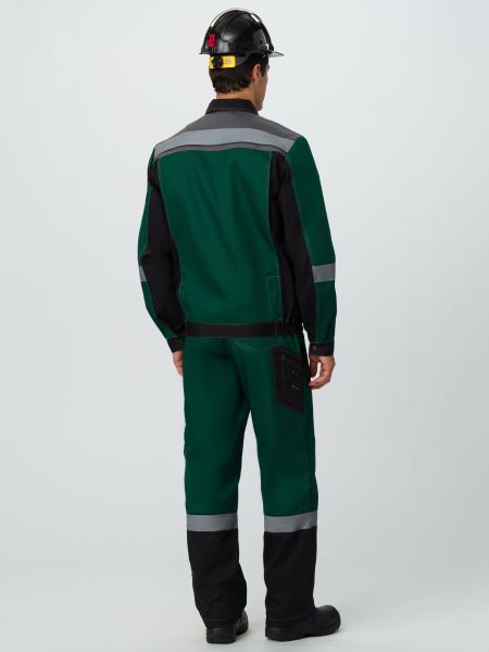 Костюм Вивантек-2 СОП У. (тк.Смесовая,240) п/к, зеленый/черный/серый