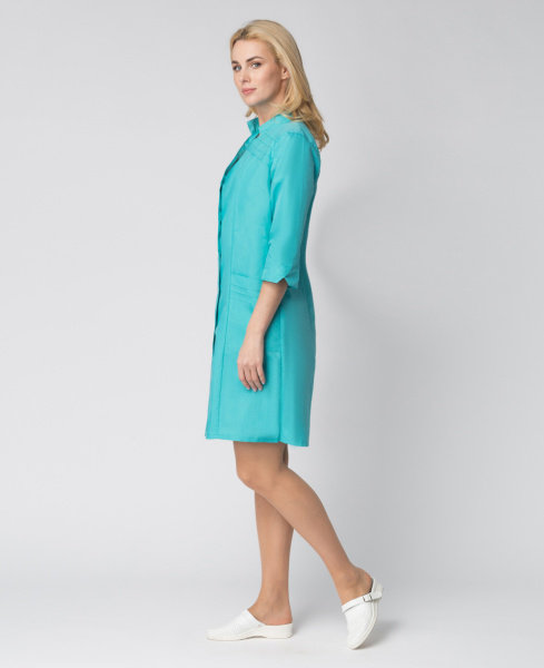 Халат женский Лирель (тк.Смесовая,120), бирюзовый